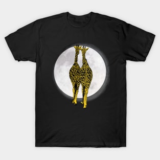 The two Giraffes and the Moon T-Shirt